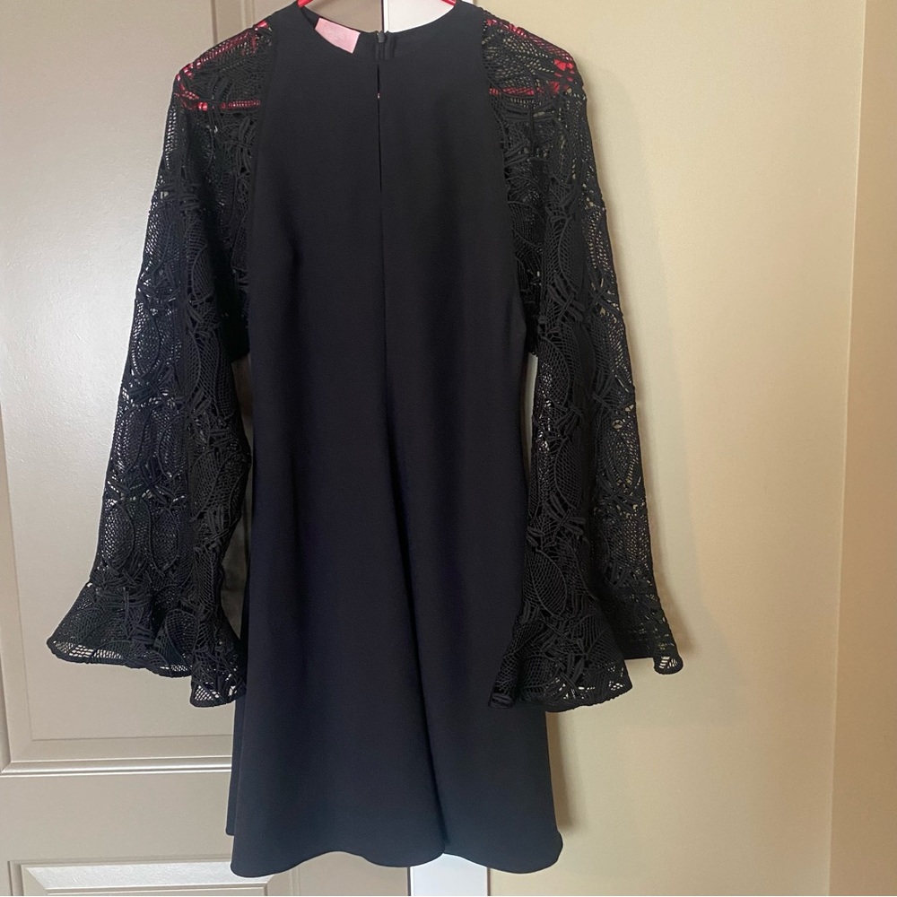 GIAMBA Black Lace Mini Dress IT 42 or US 6